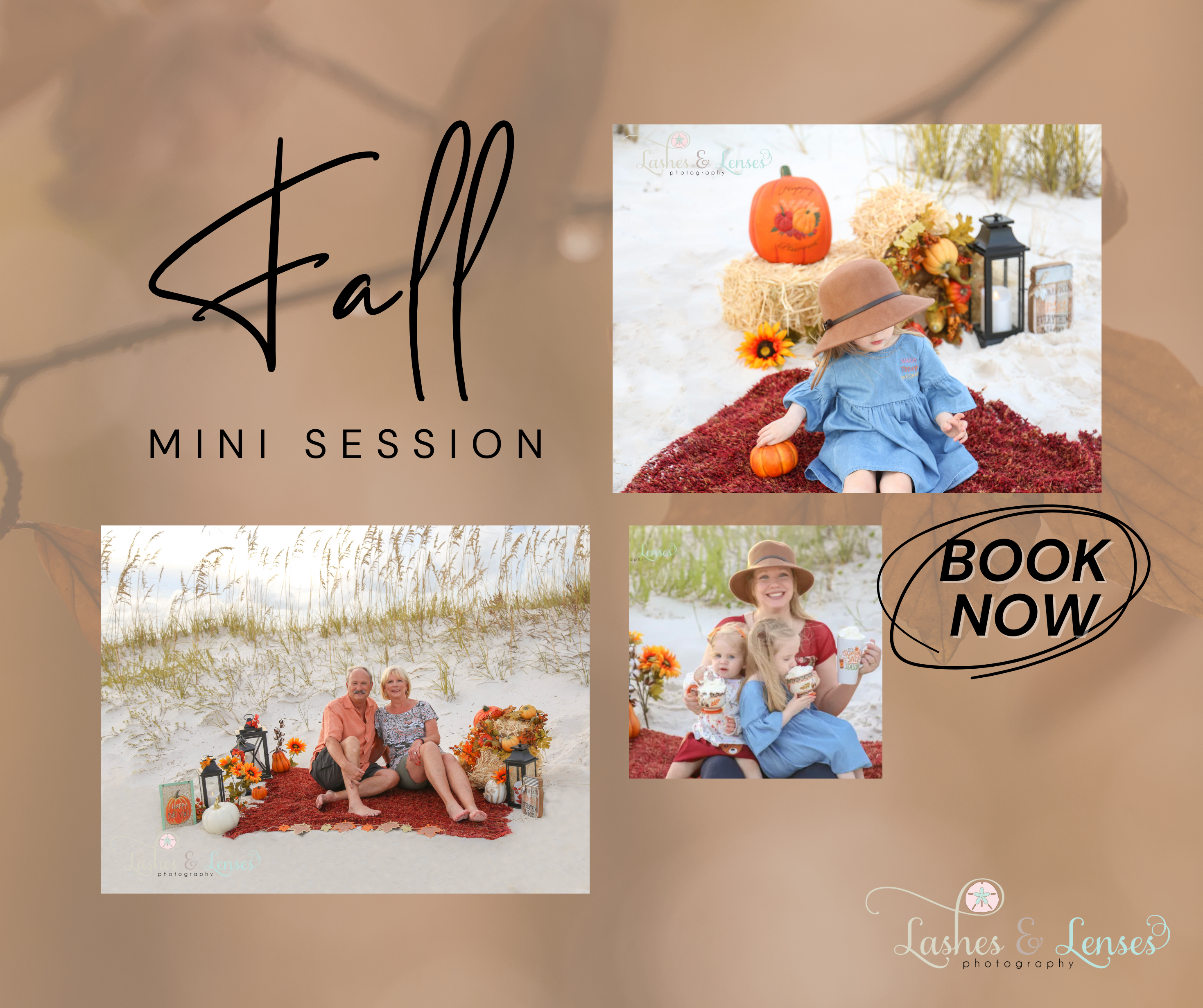 Book Your Fall Mini Sessions with Lashes and Lenses Photography